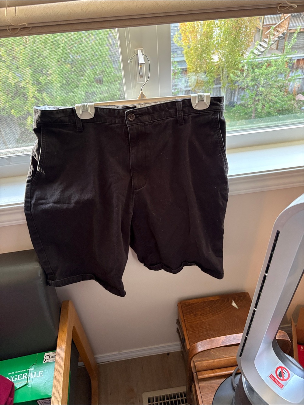 Dockers Black Flat-Front Men's Shorts
